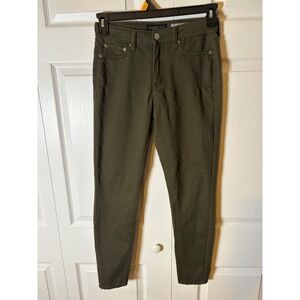 Aeropostale Womens High Waisted Jegging Olive Green Skinny Stretch Pants